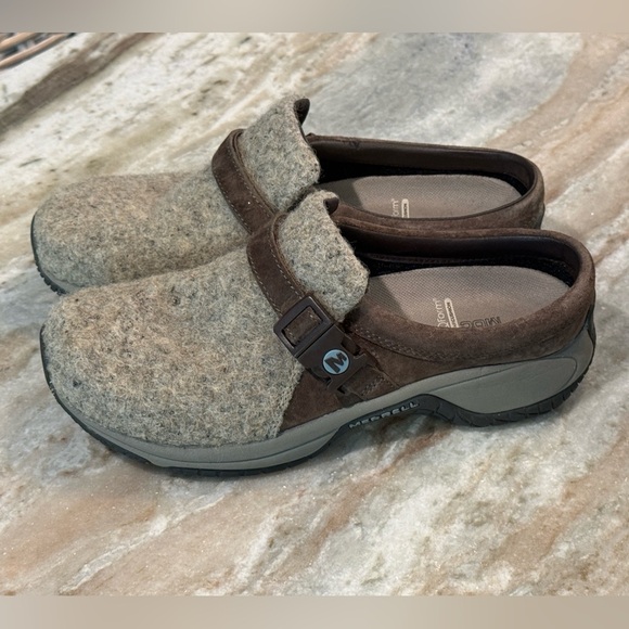 Women’s MERRELL Encore Groove brown brindle wool shoes- Size 7.5 - Picture 3 of 9